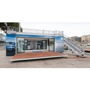 Container concession auto/moto - showroom modulable et sécurisé avec baies vitrées panoramiques_3