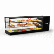 Vitrine réfrigérée LOGIC TRIPLE  - Avec étagères neutres - 6 bacs GN 1/3 | Sayl Barcelona - Avec 2 étagères_3