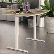 Bureau droit assis debout électrique NIVO - L180 cm - Ligne HEALTH - neuf - Hauteur réglable de 69 à 120 cm_3