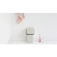 Bio-seau composteur écologique et recyclable Multi-talent - Volume S de 12 litres - Brabantia Sort & Go - Light Grey_3