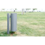 Mais - Poubelle publique Larus - couvercle et cendrier - acier, fonte - 50L/85L_4