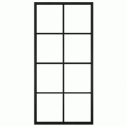 Vidaxl porte coulissante quincaillerie aluminium et verre esg 90x205cm 3056800_3