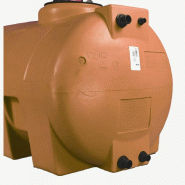 Cuve 750l Aérienne De Récupération D'eau - Réservoir Horizontal Terracotta - Elbi Cho750_3