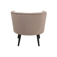 Fauteuil DULZURA - Textile gris - Structure en bois - Dimensions 80x75x70 cm_3