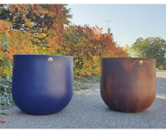 Pot géant rond Lune - Hauteurs de 548 à 910 mm - Diamètres de 600 à 1000 mm - Fabrication française_3