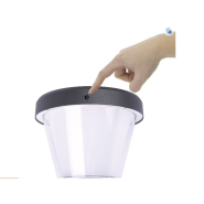 Borne solaire puissante noire - ergo - avec détecteur crépusculaire. Hauteur 68 cm - ip65_3