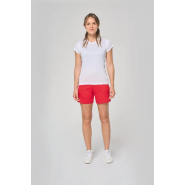 T-shirt de sport bi-matière manches courtes femme - PROACT - Réf: PA466 - Tissu respirant et éléments réfléchissants_3