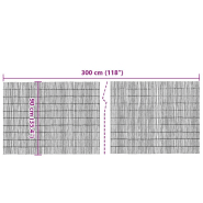 Vidaxl clôture de jardin 300x90 cm roseau 365752_3