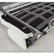 Canapé convertible express 120 cm Dreamer Edition - Cuir et PU Cayenne blanc avec matelas 16 cm_3