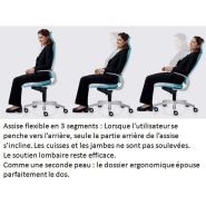 Fauteuil de bureau ergonomique Intouch - Design primé et mécanisme Syncro-Dynamic breveté - Dauphin_3