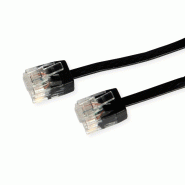 ROLINE Cordon Cat.6A (Classe EA) UTP, extra-plat, noir, 0,5 m_3