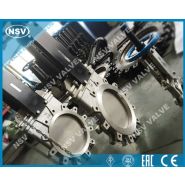 Vanne à guillotine - NSV Valve - en acier inoxydable résistant à la corrosion - norme MSS SP-81_3