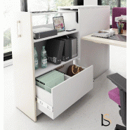 Caisson maxi rangement - MDD. - Blanc, Oui, Gauche_3