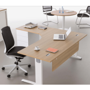 Postes de travail ÉLISE+ Columbia - pieds réglables en hauteur - plateaux stratifiés antibactériens_3