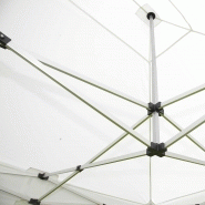 Tente pliante 4x8m - Aluminium 40mm - Toile imperméable 300g/m² - Blanche_3