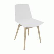 Chaise de collectivité CLUE - Offisit - Blanc_3