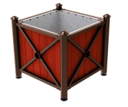 Jardinière en Acier et Bois - 2 Finitions Intérieures - 75 Kg - Pieds Réglables_3