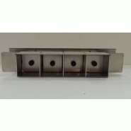 Presse-mottes INOX Petit modèle - 4 mottes - Mottes 50 mm avec évidement 6 mm - Fabrication belge_3