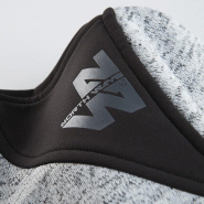 Veste de travail confort femme - M - Maille molletonnée chinée 100% gris clair - Renforts Softshell_3