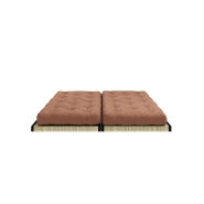 Banquette futon tatami Chico - Brun argile - Couchage 140 x 200 cm ou 2 x 70 x 200 cm - Karup_3