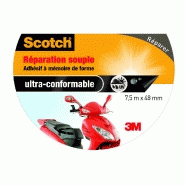 Adhésif de réparation souple SCOTCH - 48 mm x 7,5 m, noir - multiusage, intérieur/extérieur_3