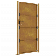 Vidaxl portail de jardin 105x205 cm acier corten 153207_3