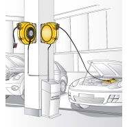 Enrouleur électrique à rappel automatique à ressort - recharge de batterie - option avec ou sans 2 pinces isolées 200A_3