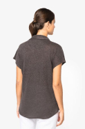 Polo en lin femme - Réf: NS221 - 100% lin, coupe ajustée et marque Native Spirit_3