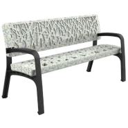 Banc public Maverick - Polyéthylène haute densité - 170 cm - Anti-UV - Anti-graffitis - Sans entretien_3