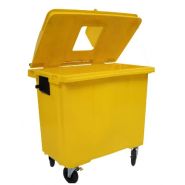 Chariot à déchet - Soco'or - 660L - HDPE haute résistance, roues 200mm, anti-UV_3