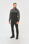Sweat-shirt écoresponsable col zippé unisexe - WK404 - coton biologique et polyester recyclé_3