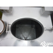 Container IBC/GRV inox carré 620 L - trou d'homme ovale - sortie 51 mm_3