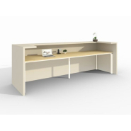 Banque d'accueil droite fonctionnelle et modulaire en bois - SHELTER - Design contemporain et personnalisable_3