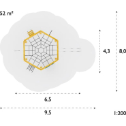 Jeu à grimper en robinier Frego 8038417 - Hags - pour enfants de 5 à 12 ans - 6,5m de long - sécurité optimale_3
