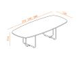 Table de réunion tonneau arrondi iTAQ - Atra_3