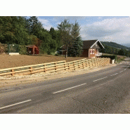 Solution naturelle et esthétique pour murs de soutènement en bois