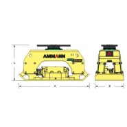 Plaque de compactage adaptable pour pelle de 5 tonnes - Ammann France - APA 55/46 avec système de vibration breveté_3