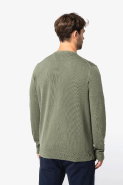 Pull écoresponsable délavé à col rond homme - 100% coton biologique - Réf: NS914_3