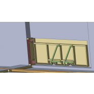 Portail / portillon anti-inondation - Protection d'accès à rail - Hauteur max. 2,5 m - Joint EPDM - Revêtement antirouille_3
