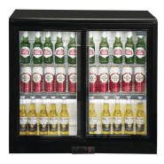 Arrière-bar 2 portes avec vitres coulissantes - 180 bouteilles - Éclairage LED - Refroidissement assisté_3