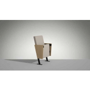 Fauteuil de conférence design et flexible avec tablette écritoire - Divina - configurable sur sols plats et gradins_4