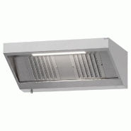 Hotte murale inox statique 1m40 avec filtre et éclairage | Profondeur 700 mm_3