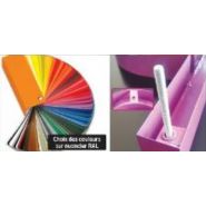 Lettrage 3D pleine aluminium - lettres laquées époxy double traits point par point - relief 10 à 100 mm_3