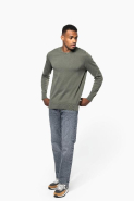 Pull écoresponsable col rond homme - coton biologique peigné - Réf: KNS901 - Kariban_3
