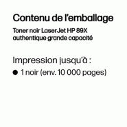 Toner noir LaserJet HP 89X authentique grande capacité_3