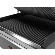 Machine à panini digital grande surface - rainuré en haut et en bas (gril à panini électrique)_3