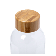 Gourde RPET - 600 ml - plastique sans BPA avec bouchon en bambou_3