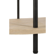 Table basse Datoa - 2 plateaux en bois de manguier et piétement en fer - Style épuré et robuste_3