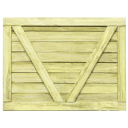 Vidaxl portail de jardin bois de pin imprégné 75x100 cm 45332_3