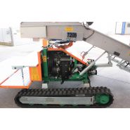 Équipement de récolte avec réglage précis de la hauteur de coupe